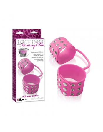 Menottes en silicone Fetish Fantasy Elite rose