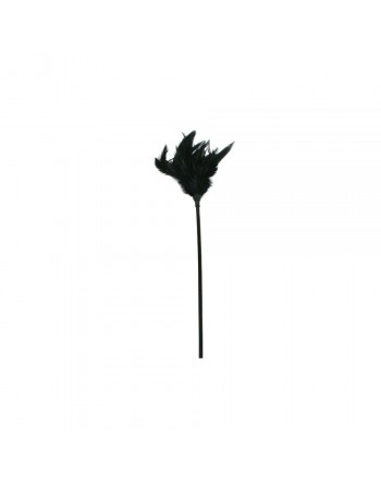 Plumeau noir sur tige - 42 cm