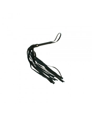 Fouet noir en PVC 45 cm
