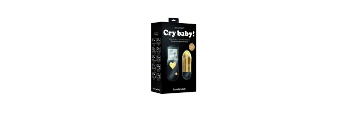 Oeuf Vibrant Cry Baby - Noir et Or