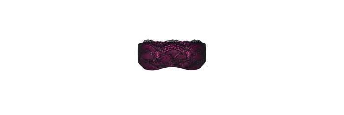 Roseberry Masque - Noir et Fuchsia