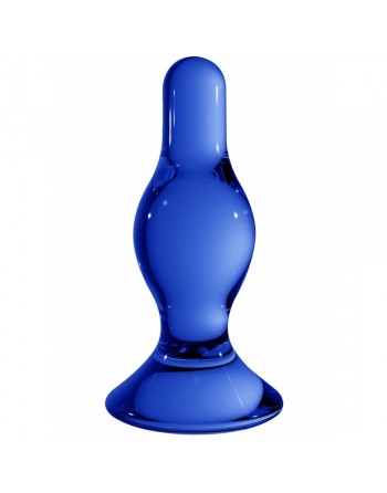 Plug Anal en Verre Chrystalino Classy Bleu