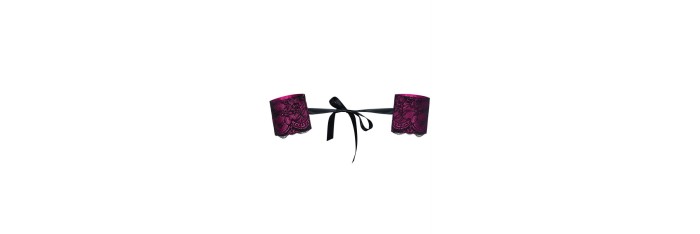 Roseberry Menottes - Noir et Fuchsia