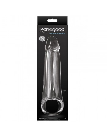 Extension de Pénis Transparente Renegade - 19 cm