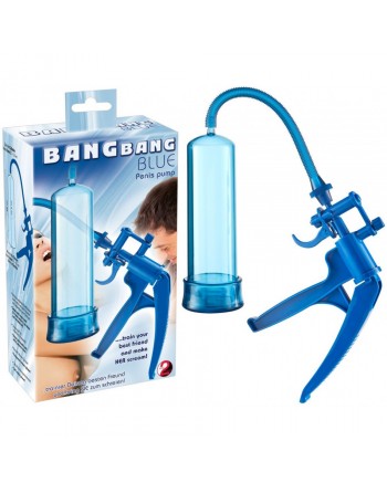 Pompe à Pénis Translucide Bang Bang Bleu