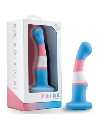 Gode Ventouse en silicone Avant Pride P2 - 15 cm