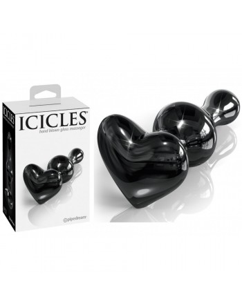 Plug en verre Noir  Icicles N°74
