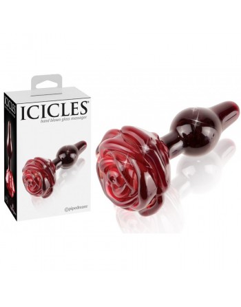 Plug en verre Rouge  Icicles N°76