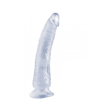 Gode ventouse Basix Rubber Works Slim transparent - 20 cm