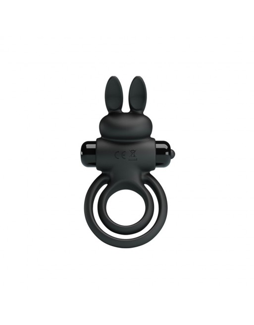 Double Anneau Vibrant Pretty Love Bunny Noir Double Anneau Vibrant Pretty Love Bunny Noir