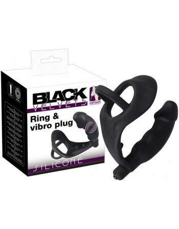 Vibromasseur Anal avec Anneaux pour Pénis