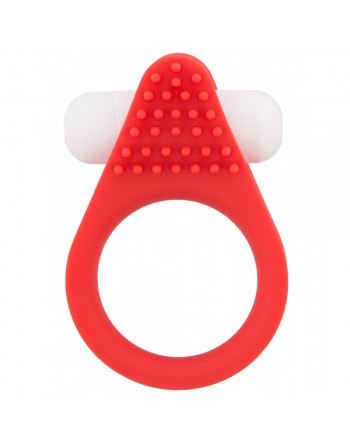 Anneau Vibrant en Silicone Rouge Lit-Up N°2