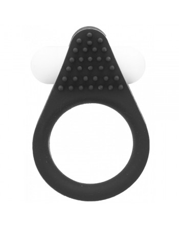 Anneau Vibrant en Silicone Noir Lit-Up N°2