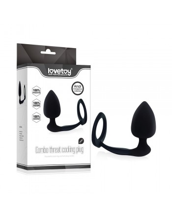 Gode Anal et Cockring Combo Threat