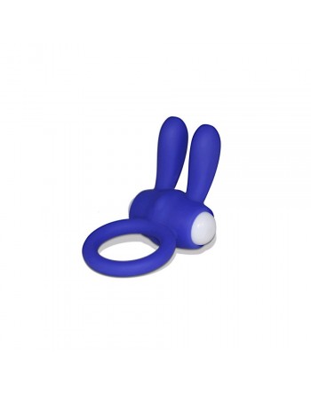 Anneau vibrant Power Clit Rabbit bleu