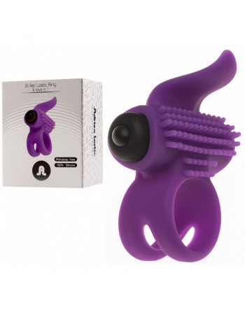 Anneau vibrant pourpre Bullet Lastic Ring