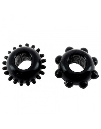 Pack 2 cockrings Spoody Pleasure noir