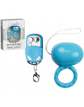 Cockring radiocommandé Spoody twenty-two turquoise - 10 vitesses