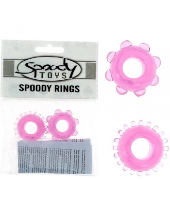 Pack 2 cockrings Spoody Pleasure rose