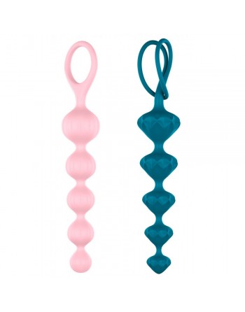 Chapelet Anal Satisfyer Beads Colorés X2