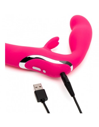 Double Vibromasseur Strapless USB
