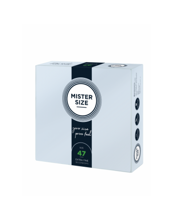 Boîte de 36 préservatifs Mister Size - 7 tailles disponibles