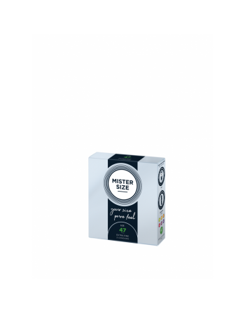 Boîte de 3 préservatifs Mister Size - 7 tailles disponibles