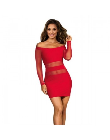 V-9299 Robe - Rouge