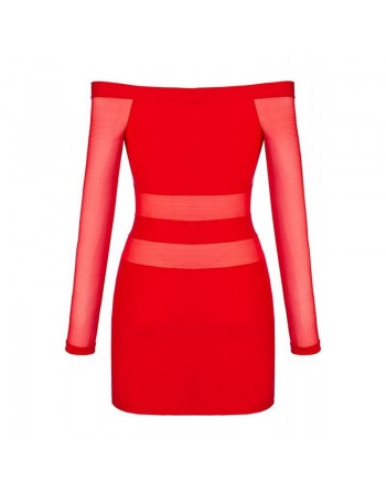 V-9299 Robe - Rouge