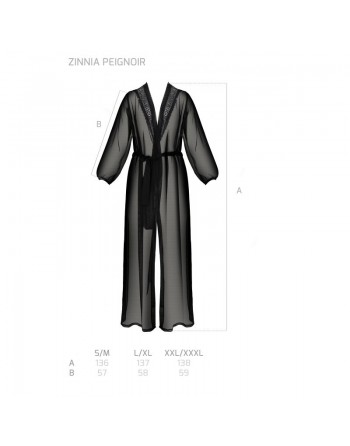 Zinnia Peignoir - Noir