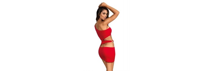 V-9249 Robe - Rouge