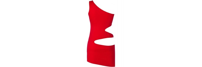 V-9249 Robe - Rouge