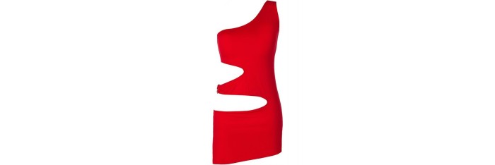 V-9249 Robe - Rouge