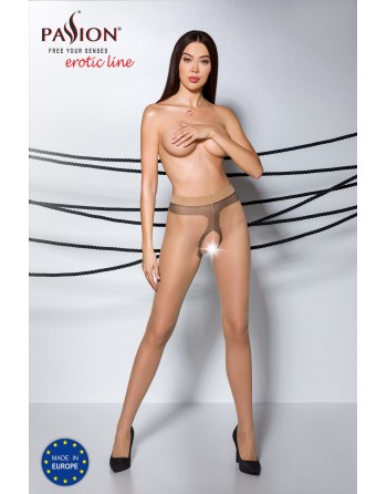 TIOPEN 010 Collants ouverts 20 den - Beige