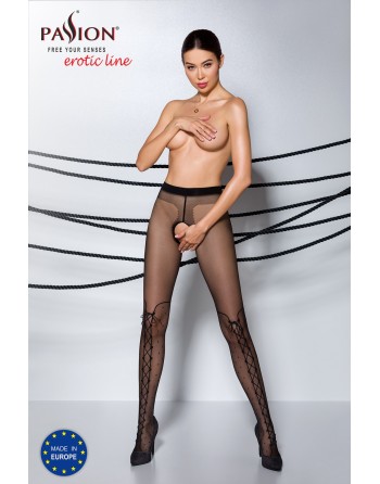 TIOPEN 009 Collants ouverts 20 den - Noir