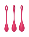 Boules de Geisha Satisfyer Yoni Power 1 - Set de 3 - Rouge