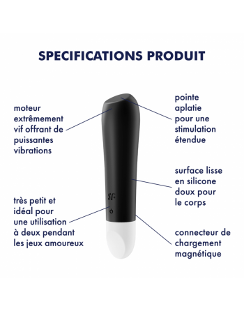 Vibromasseur  Satisfyer Ultra Power Bullet 2 - Noir