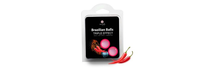 2 Brazilian Balls Triple effect 3699