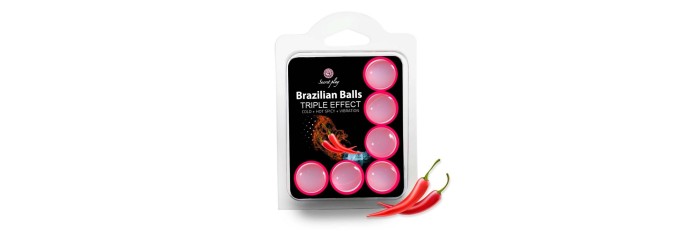 6 Brazilian Balls Triple effect 3699-1