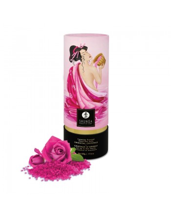 Sel de bain moussant - Cristaux d'orient - Aphrodisia rose