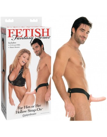 Gode ceinture creux Hollow Strap on Flesh