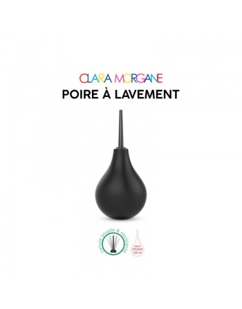 Poire à lavement Clara Morgane - Noir