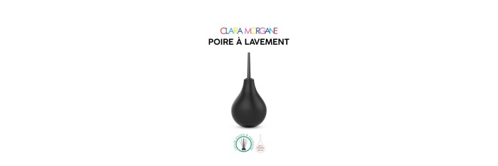 Poire à lavement Clara Morgane - Noir