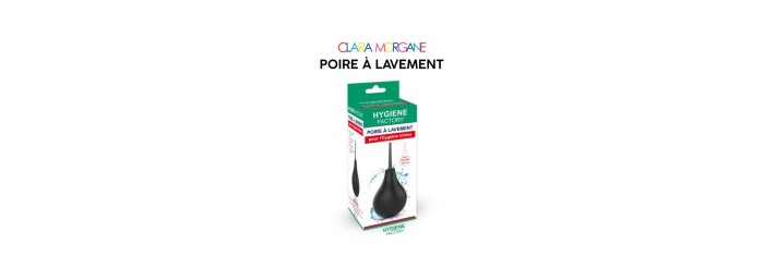 Poire à lavement Clara Morgane - Noir