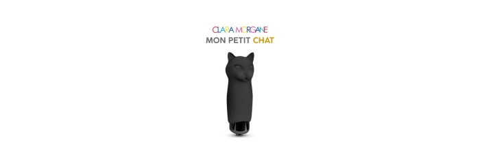 Mini vibromasseur Mon petit chat Clara Morgane - Noir