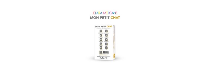 Mini vibromasseur Mon petit chat Clara Morgane - Noir