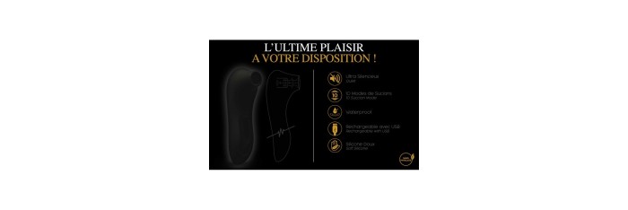 Le Maxi stimulateur clitoridien - Noir