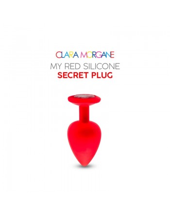 My red silicone secret plug medium