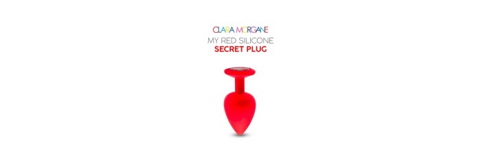 My red silicone secret plug medium