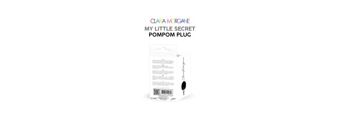 My little secret pompom plug - noir